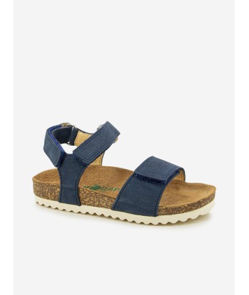 Pom D'Api Kids Leather Groot Bi-Easy Sandals in Navy Jusqu'à 80% De Réduction