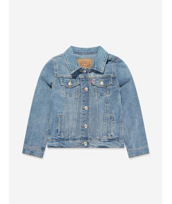 Levi's Wear Girls Stretch Trucker Jacket in Blue Jusqu'à 80% De Réduction