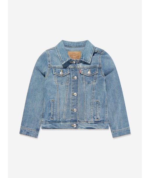 Levi's Wear Girls Stretch Trucker Jacket in Blue Jusqu'à 80% De Réduction