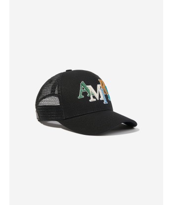 Amiri Boys Staggered Logo Cap in Black Le MVP de beaucoup