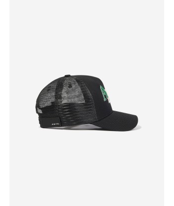 Amiri Boys Staggered Logo Cap in Black Le MVP de beaucoup