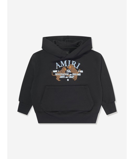 Amiri Kids Arts District Leopard Hoodie in Black rembourrage situé sous