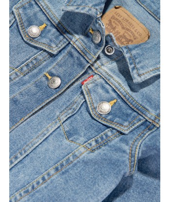 Levi's Wear Girls Stretch Trucker Jacket in Blue Jusqu'à 80% De Réduction