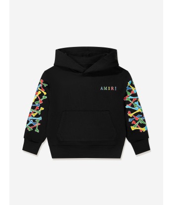 Amiri Kids Bones Scribble Hoodie in Black l'évolution des habitudes 