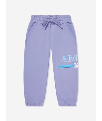 Amiri Kids Bar Logo Joggers in Blue d'Europe débarque