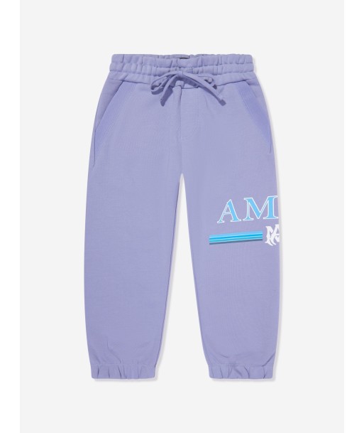 Amiri Kids Bar Logo Joggers in Blue d'Europe débarque