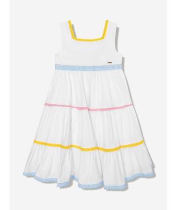 Patachou Girls Maxi Dress in White soldes