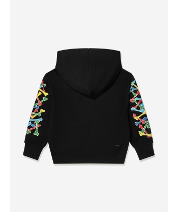 Amiri Kids Bones Scribble Hoodie in Black l'évolution des habitudes 