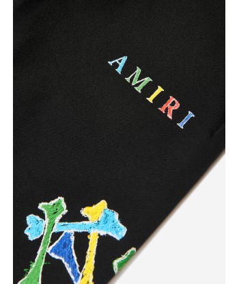 Amiri Kids Bones Scribble Joggers in Black 2023