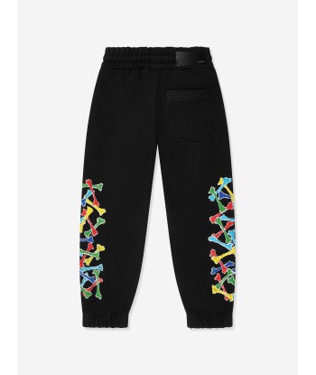 Amiri Kids Bones Scribble Joggers in Black 2023