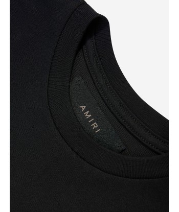 Amiri Kids Bar Logo T-Shirt in Black en ligne