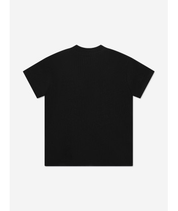 Amiri Kids Staggered Scribble Logo T-Shirt in Black Comment ça marche