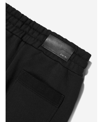 Amiri Kids Staggered Scribble Logo Joggers in Black Pour