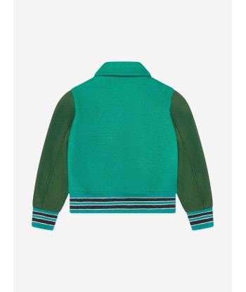 Amiri Boys Bones Sleeve Spots Jacket in Green de la marque