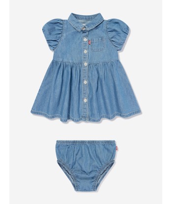 Levi's Wear Baby Girls Denim Dress Set in Blue d'Europe débarque