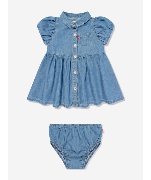 Levi's Wear Baby Girls Denim Dress Set in Blue d'Europe débarque