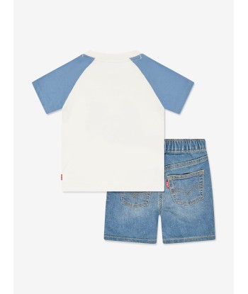 Levi's Wear Baby Boys Bear T-Shirt and Shorts Set in Blue Voir les baskets