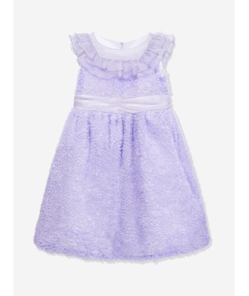 Marchesa Girls Silk Georgette Occasion Dress in Purple acheter en ligne