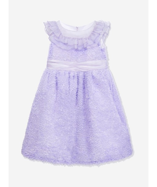 Marchesa Girls Silk Georgette Occasion Dress in Purple acheter en ligne