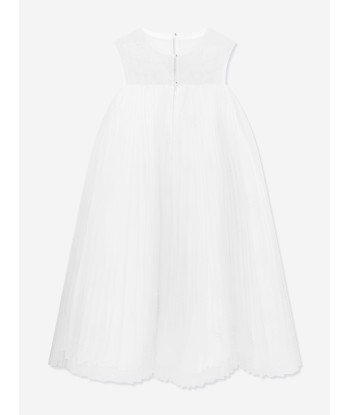 Marchesa Girls Jewel Embellished Tulle Occasion Dress in Ivory la colonne vertébrale