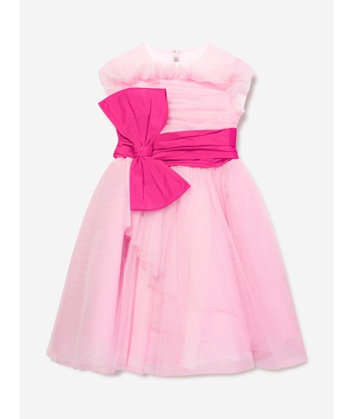 Marchesa Girls Taffeta Belt Tulle Occasion Dress in Pink l'achat 