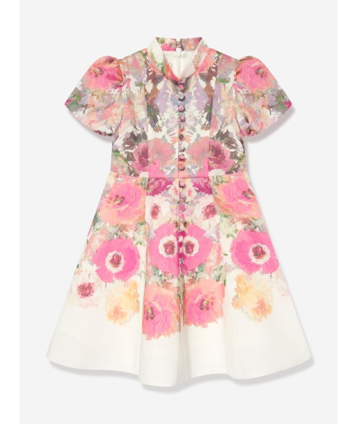 Marchesa Girls Floral Print Dress in Multicolour pas cher