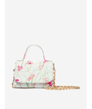 Marchesa Girls Chain Embellished Mini Bag in White (20cm) en linge