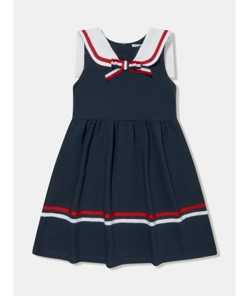 Patachou Girls Sailor Dress in Navy le des métaux précieux