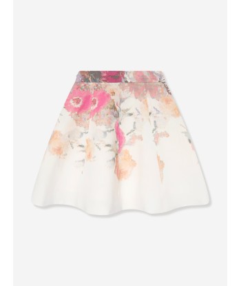 Marchesa Girls Flower Print Skirt in Multicolour soldes