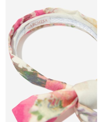 Marchesa Girls Floral Print Headband in Multicolour basket pas cher