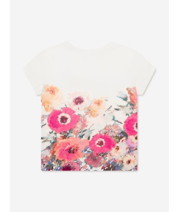 Marchesa Girls Flower Print T-Shirt in Multicolour Jusqu'à 80% De Réduction