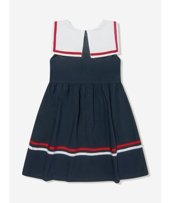 Patachou Girls Sailor Dress in Navy le des métaux précieux