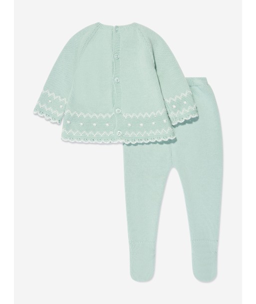 Paz Rodriguez Baby Knitted 2 Piece Set in Green À commander