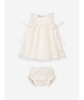 Paz Rodriguez Baby Girls Dress With Bloomers in Ivory Le MVP de beaucoup