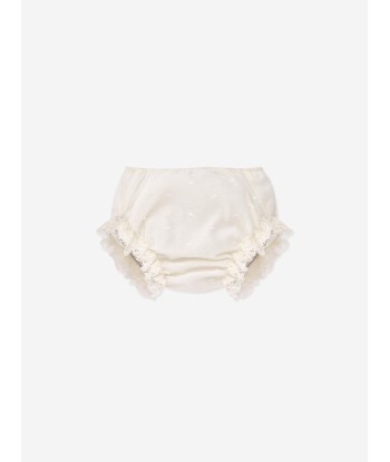 Paz Rodriguez Baby Girls Dress With Bloomers in Beige le concept de la Pate a emporter 