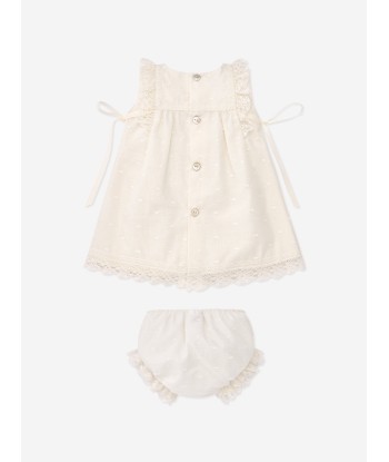 Paz Rodriguez Baby Girls Dress With Bloomers in Ivory Le MVP de beaucoup