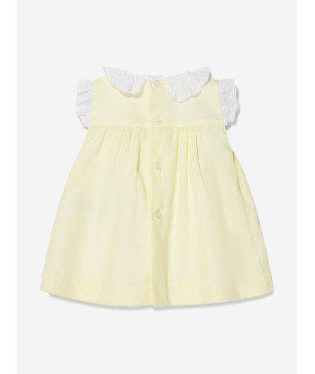 Paz Rodriguez Baby Girls Cotton Smocked Dress in Yellow Comparez et commandez 