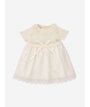 Paz Rodriguez Baby Girls Dress With Bloomers in Beige le concept de la Pate a emporter 