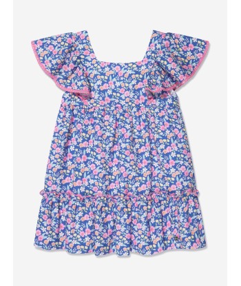 Paz Rodriguez Girls Floral Cotton Dress in Multicolour outlet