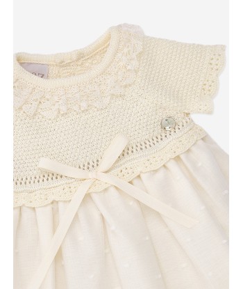 Paz Rodriguez Baby Girls Dress With Bloomers in Beige le concept de la Pate a emporter 