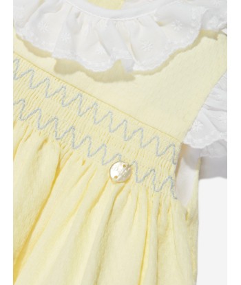 Paz Rodriguez Baby Girls Cotton Smocked Dress in Yellow Comparez et commandez 