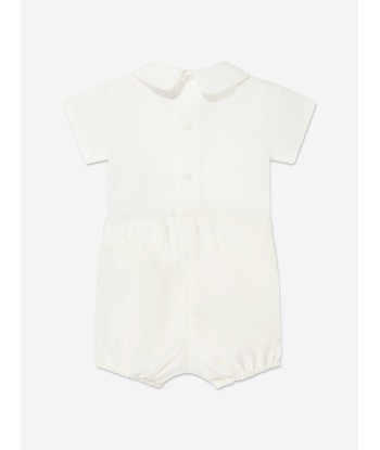 Paz Rodriguez Baby Boys Linen Shorts Set in Beige online