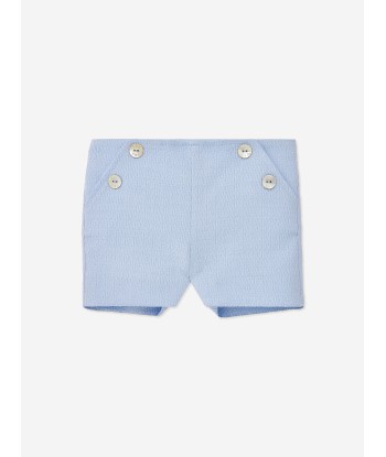 Paz Rodriguez Baby Boys Linen Shorts Set in Multicolour votre