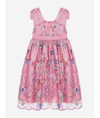 Patachou Girls Embroidered Party Dress in Pink En savoir plus