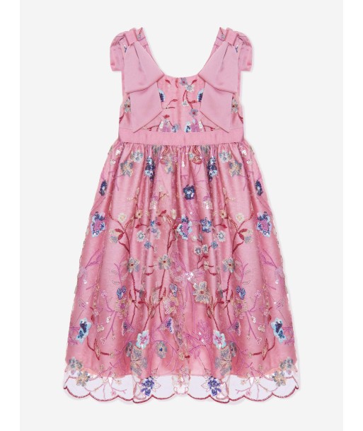 Patachou Girls Embroidered Party Dress in Pink En savoir plus