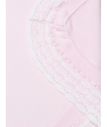 Paz Rodriguez Baby Girls Knitted Shawl in Pink En savoir plus