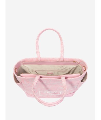 Versace Baby Girls Barocco Logo Changing Bag in Pink de France