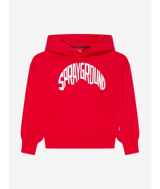 Sprayground Boys Shark Shape Logo Hoodie in Red Les magasins à Paris et en Île-de-France