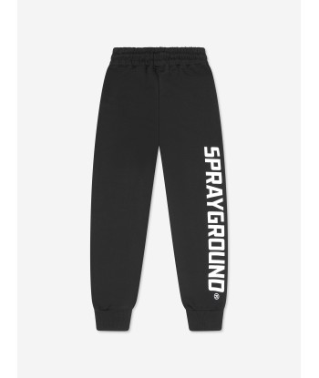 Sprayground Boys Basic Logo Joggers in Black Découvrez la collection