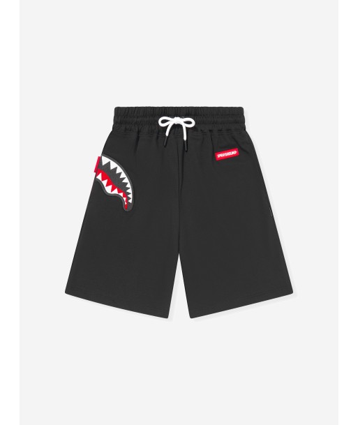 Sprayground Boys Label Shark Shorts in Black En savoir plus